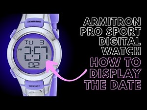 How to Display the Date on an Armitron Pro Sport watch with 4 Buttons