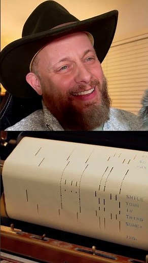 Playing a Piano Song Roll Backward and Singing The Words In Backward Order