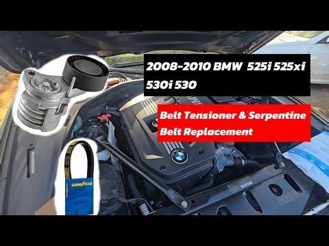 2010 BMW 528i Serpentine Belt Failure | Bad Tensioner Replacement (Quick Fix)
