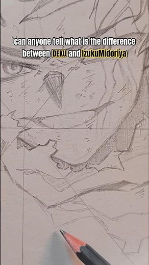 I haven't watched MHA || IzukuMidoriya drawing #anime #art #drawingtutorial