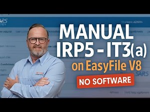 How to Capture IRP5 & IT3(a) Manually in EasyFile V8 | EMP501 Help for employers