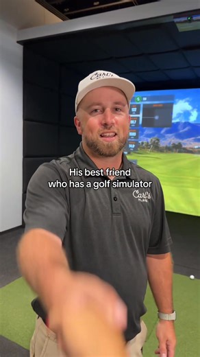 The perfect duo; thanks to Carl's Place! With the colder months approaching, are you the friend who has a golf simulator or do you have a friend who has one? | Carl's Place