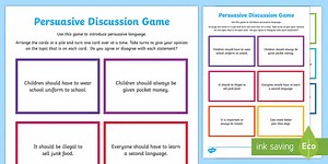 Persuasive Discussion Game