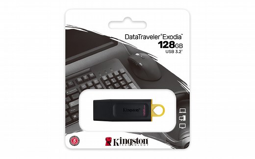 DTX/128GB - Pen drive Exodia de 128GB padrão USB velocidade 3.2 Geraçã