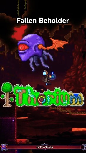 How to Beat The Fallen Beholder in Thorium #gaming #terraria #howto #thorium