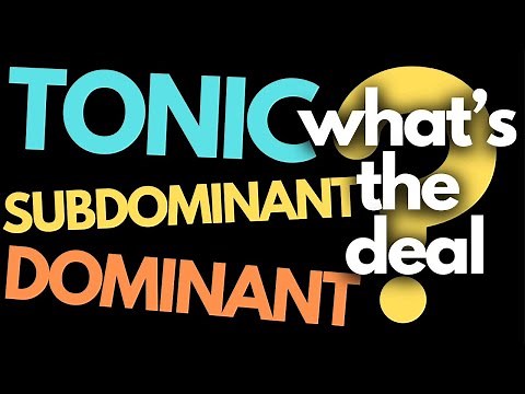 Tonic Subdominant and Dominant: What do these terms mean?