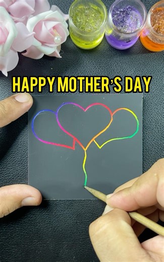 Happy Mother's Day | Scratch Art✨ #shorts #drawing #mothersday #scratch #viral #art