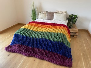 Gay Pride Blanket, LGBTQ Blanket, Gay Blanket, Lesbian Flag Throw, Rainbow Blanket, LGBTQ Home Decor, Pansexual Blanket, Coming Out Gift - Etsy