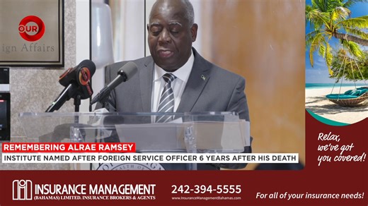 2.3K views | Institute Named After Foreign Service Officer 6 Years After His Death The institute training future Bahamian foreign service officers was officially named the Bahamas Alraé Ramsey Institute Of Foreign Affairs last night. | Our News Bahamas | Facebook