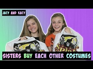 Sisters Buy Each Other Halloween Costumes ~ Shopping Challenge ~ Jacy and Kacy