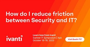 Learn how to reduce friction between #security and #IT at The Gartner IT Symposium/Xpo™ 2023 in Orlando today! Stop by and say hello at booth #717! #GartnerSYM | Ivanti | Facebook