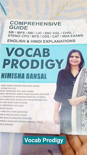 VOCAB PRODIGY by Nimisha Bansal 🔥💯 Banking examination | Comprehensive Guide #vocabulary #bankexam