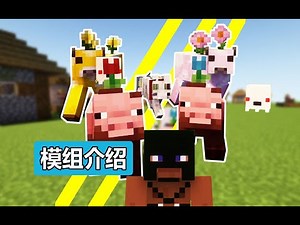 【Minecraft】更可爱的猪猪！添加了淘汰的生物哞花！更多的敌对阵营生物。我的世界模组介绍第七期”地球生物mod”