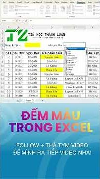 Hướng Dẫn Viết Hàm Đếm Ô Theo Màu (Count By Color) Bằng VBA Trong Excel Siêu Nhanh