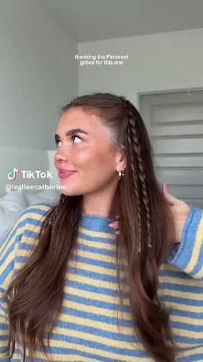 Half-Up Half-Down Double Braid Hairstyle for Summer