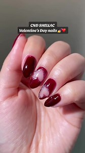 Our hearts are full with these beautiful CND SHELLAC negative space #heartnails @bycheznails ❤️ Achieve the look with CND SHELLAC shades Romantique, Signature Lipstick and Ice Vapor. Finish with CND SHELLAC No-Wipe Top Coat. Visit the link in our bio to find a #CNDDistributor or #CNDSalon near you and ask for #CNDSHELLAC | CND - Creative Nail Design