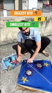 biggest kite vs smallest kite #shorts #kite