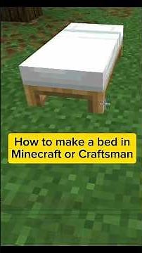 How to make a Bed in Minecraft/Craftsman