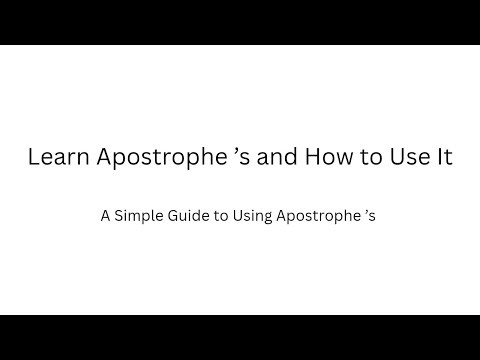 Apostrophe (’s) ka Sahi Use | Possession in English Grammar