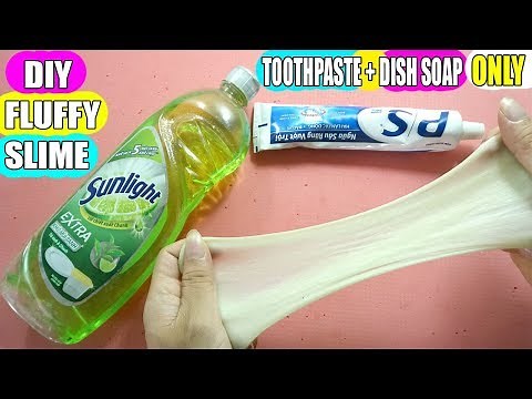 How to make Slime without Toothpaste, Shower Gel and Salt ONLY? DIY FLUFFY SLIME SUCCESS 100%