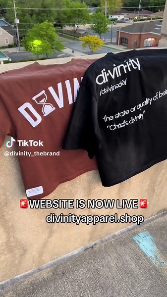 The website is now live 🔥🔥 #clothingbrand #clothingbrandowner #divinitythebrand #streetwearbrand