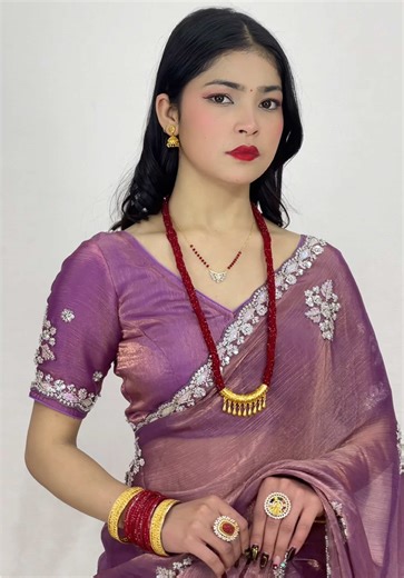 #Beads work sari #Premium party wear collection #fyppppppppppppppppppppppp #Party wear sari #Exclusive sari