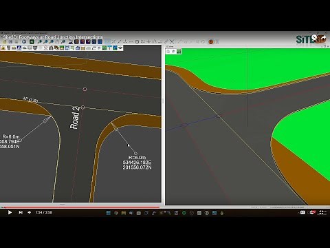 Site3D: Footways at Road Junction Intersections