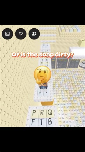 Is the floor clean or is the soap dirty?🤔🧼 #roblox #games #question #obby