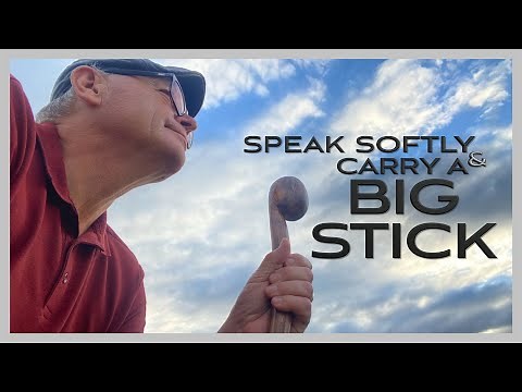 I Make a Knobkerrie Style Walking Stick