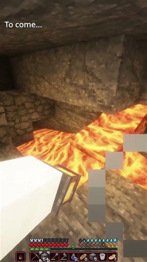 swim in lava #mcyt #shorts #minecraftshorts