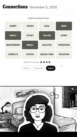 Sorry, tough deal, baby #connections #nytgames #dailygames #wordle #nytconnections