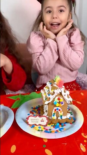 Gingerbread house Challenge 🎄 #kidsvideos #christmas #youtubekids