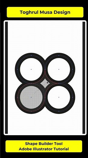 How to Use the Shape Builder Tool in Adobe Illustrator #adobetutorials #shorts