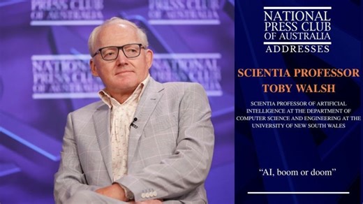 IN FULL: Scientia Professor Toby Walsh Addresses the National Press Club of Australia | Sara Kerr