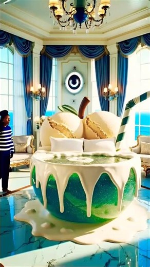 [ASMR] Jumping into a Giant Ice Cream Sundae Bathtub! 🍨 #asmr #shorts #smallyoutuber