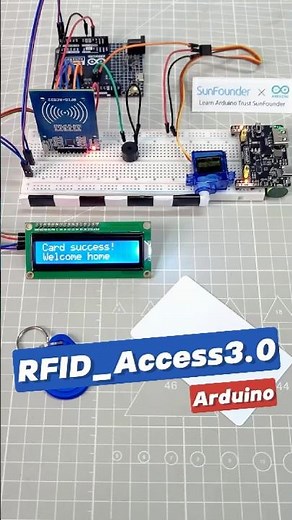 Access Granted! RFID + Servo Door in Action 🚪✨ #arduino #arduinoproject