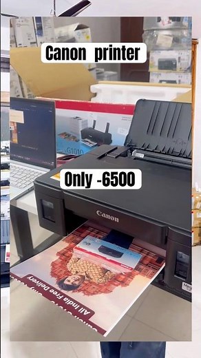 Canon G1010 Only ₹6500 | 7000 Black + 6000 Color Free Prints | Full Review & Test Print