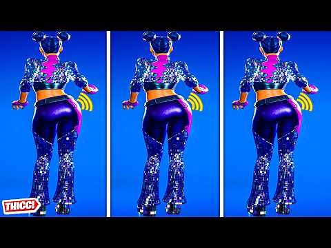 Fortnite Dancefloor Diva Skin Party Hips 1 Hour Version! Thicc 🍑😘 New Hot OG Pass Girl 😍 Zoomed In 😜