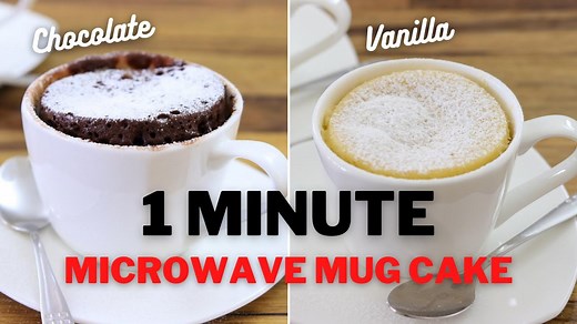 Microwave Mug Cake | 2 Easy Recipes
