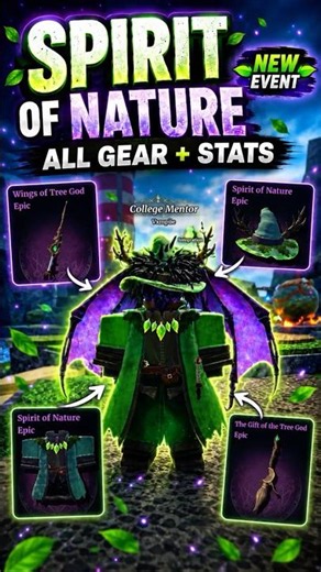 Spirit of Nature Equipment Showcase in Wizard Alchemy!