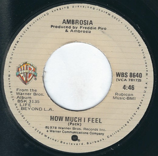 Ambrosia - How Much I Feel