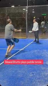 Game on hai! Chairman Bilawal Bhutto Zardari and CM Murad Ali Shah visited the newly opened multipurpose sports facility at Bagh Ibn-e-Qasim, where they tried their hand at paddle tennis for the first time! During the fun-filled match, Bilawal joked, “I hope you’ll do better than I did!” | Murtaza Ali Shah
