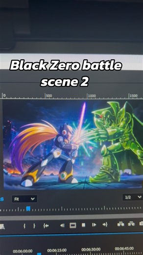 Black Zero battle scene 2 #H4P #anime #megamanx6 #zero #hellsigma
