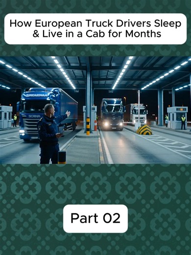 How European Truck Drivers Sleep and Live in a Cab for Months
