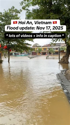 If you are coming to Hoi An this week (Nov 17-22), here are some updates regarding the weather and flood warnings. If you are using social media for weather and flood updates, please check the date and time of the post, as things change very quickly here. Also know that flooding is NORMAL during rainy season, the locals are prepared for this, and the floods usually recede in 2-3 days after the rain stops. As you can see in the videos, people are not freaking out - tourists are out, markets are s