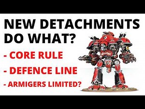 First Codex Imperial Knights Rules Reveals - New Army Rule, Detachments and Armigers Lose Battleline