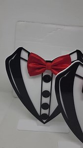 Tuxedo Suit/men Suit/black Tie/tux Acrylic Centerpiece - Etsy