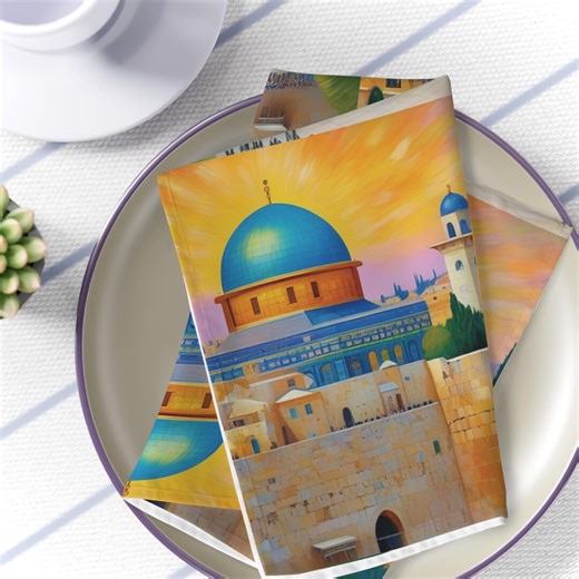 Jerusalem Israel Table Linens for Jewish Holiday Home Decor Gifts - Etsy