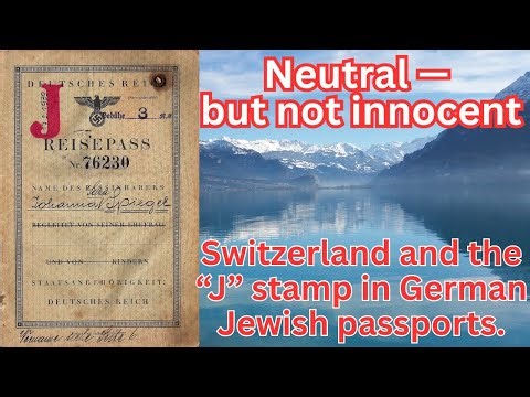 The “J” Stamp: Nazi Germany, Swiss Refugee Policy, and the Myth of Neutrality (1938–1942)
