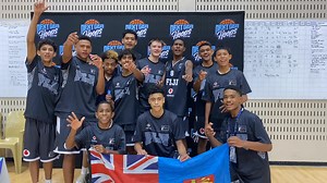 A big Bula Vinaka & Vinaka Vakalevu from the boys for the continuous support! 🇫🇯 We take on Samoa this evening for our quarter final at 8:30pm FJT. Join us as we cheer on our boys! Link for live match: https://m.youtube.com/watch?v=qylm9h4QRpY&pp=ygUWRmlqaSBiIHNhbW9hIHUxNSBmaWJhIA== | Basketball Fiji